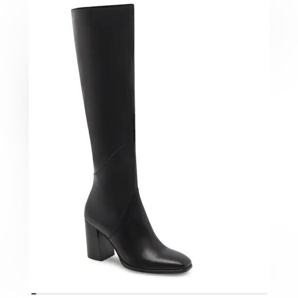 DOLCE VITA Flin Knee High Boot in Black Leather US 6 - Picture 1 of 9